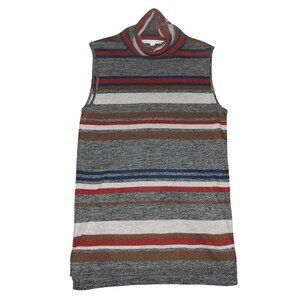 Pipes and Shaw Veronica Beard Sleeveless Turtleneck Stripe Sweater Women's Small